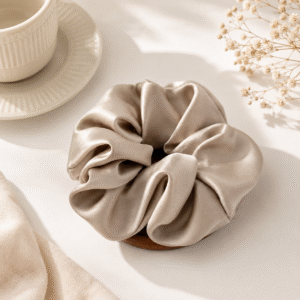 443f2049-ab5d-4a7e-8e7d-1a4283f54fd8 Champagne Sand | "Court-Side" Cloud Scrunchie