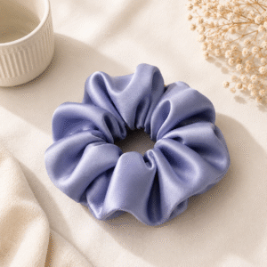 fea70d2c-35b5-4483-a764-50da84c3c7da Serenity Blue | "Court-Side" Cloud Scrunchie